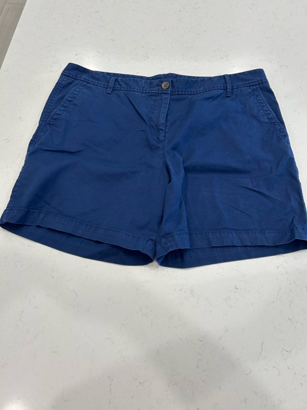 Talbots Deep Blue Cotton Bermuda Shorts